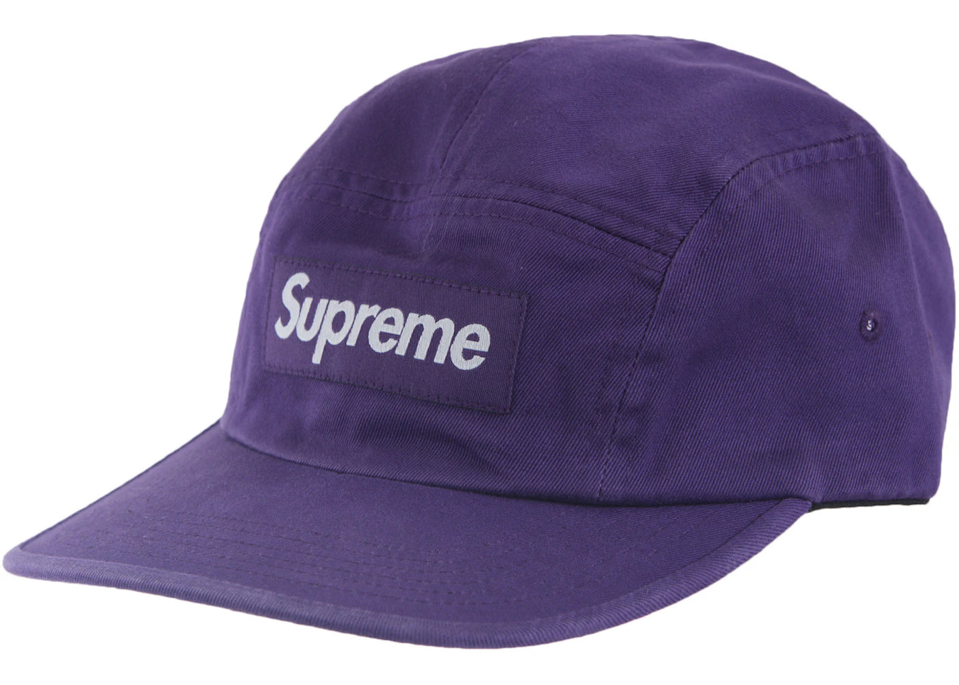 Supreme Washed Chino Twill Camp Cap (SS24) Purple