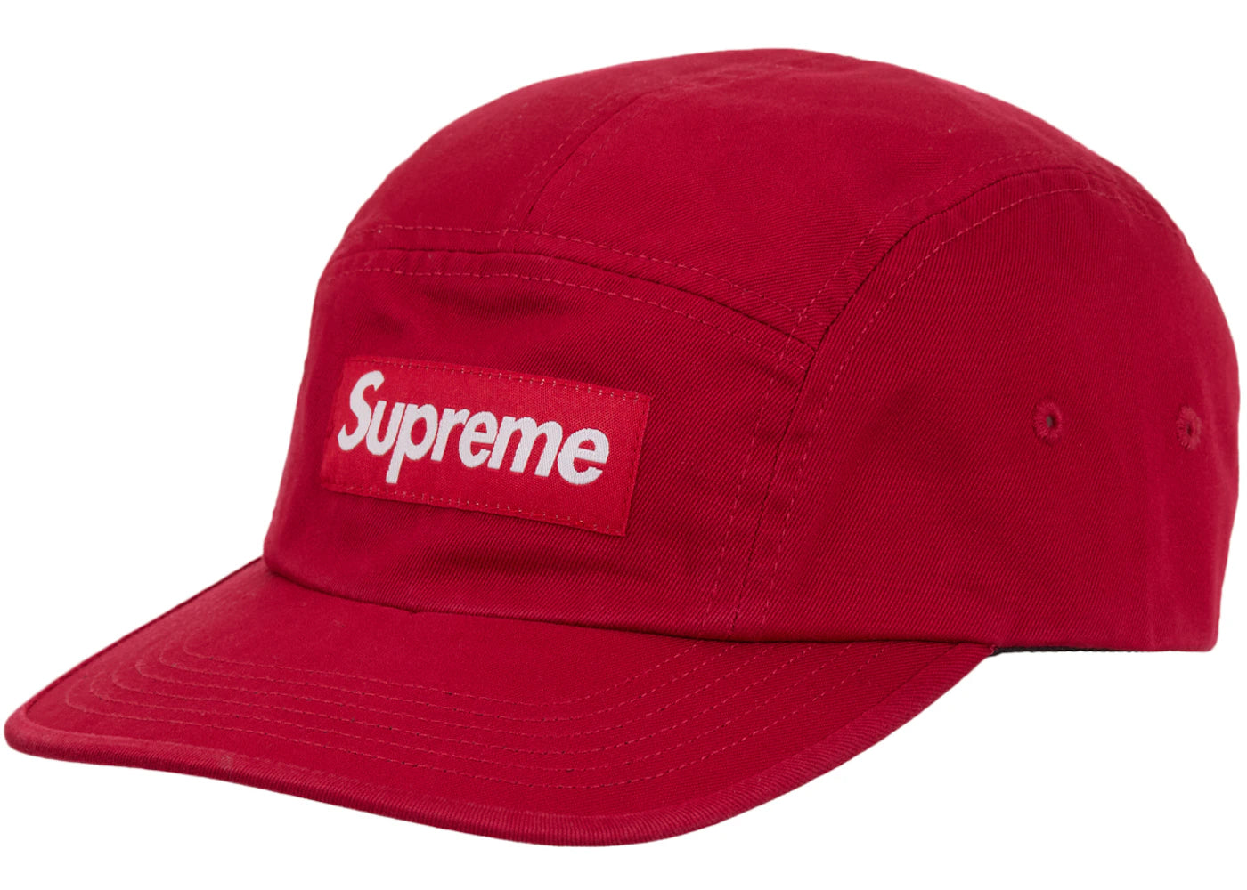 Supreme Washed Chino Twill Camp Cap (SS24) Red