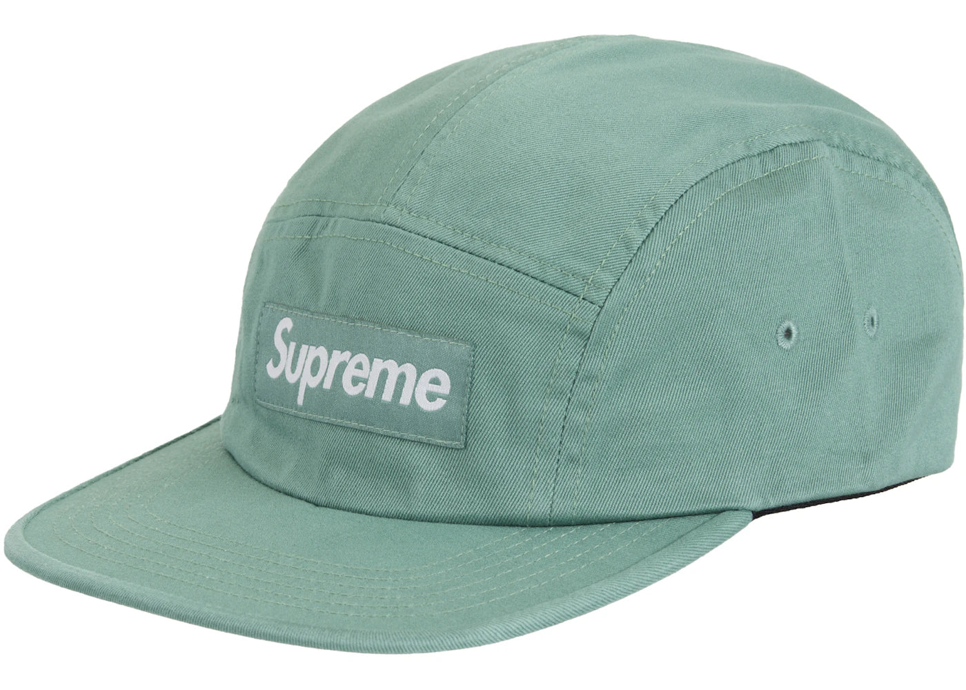 Supreme Washed Chino Twill Camp Cap (SS25) Light Blue