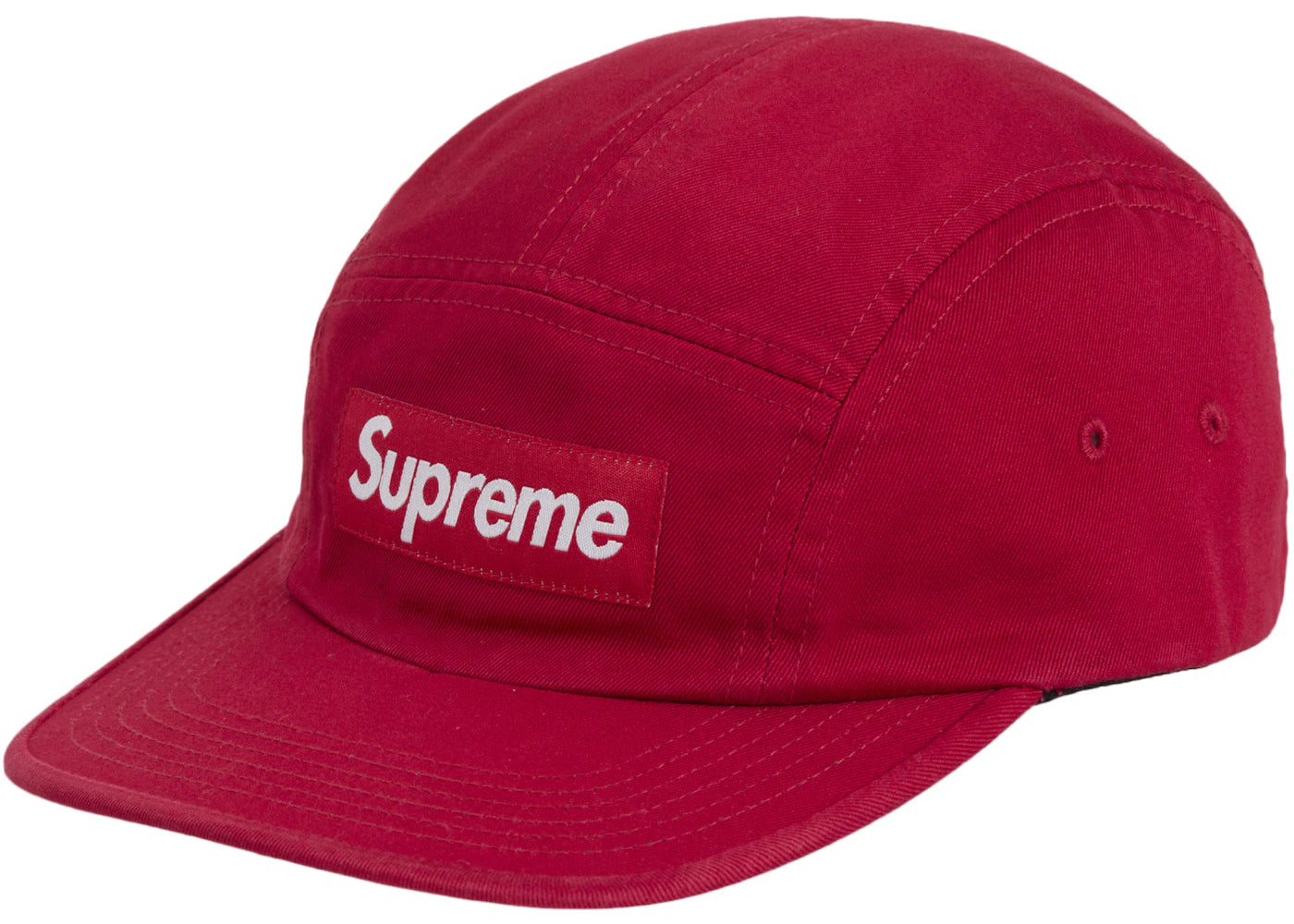 Supreme Washed Chino Twill Camp Cap (SS25) Red