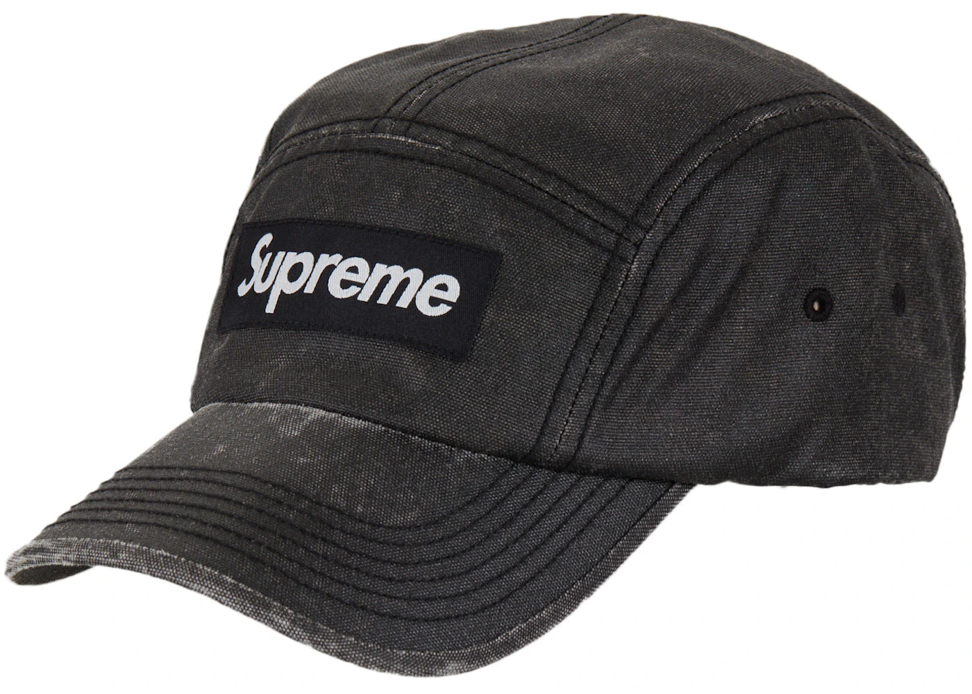 Supreme Washed Cordura Camp Cap Black