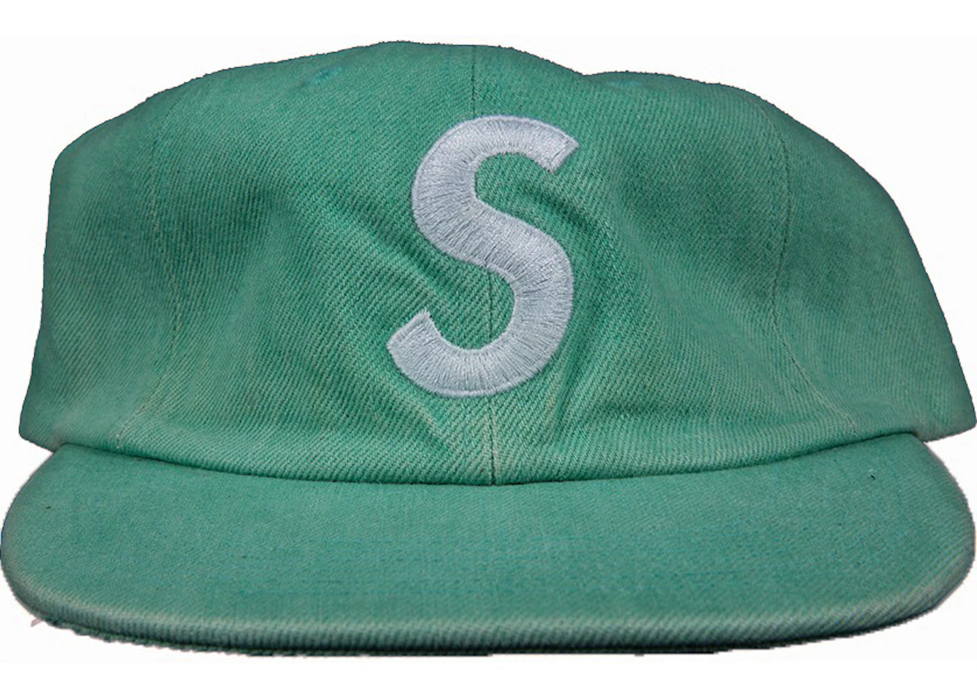 Supreme Washed Denim S Logo 6 Panel Mint