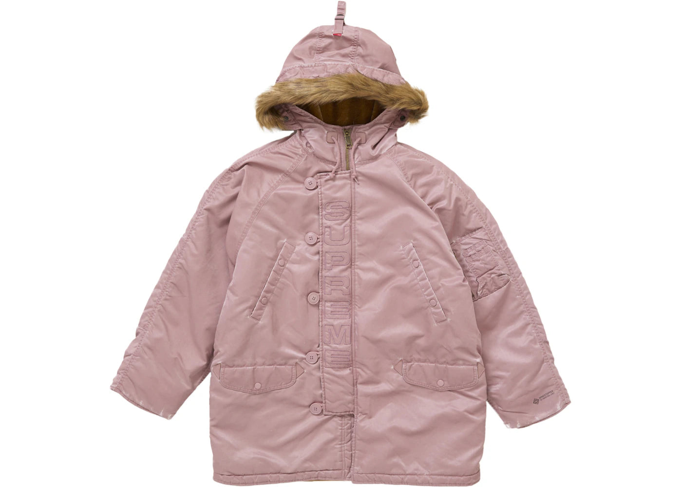 Supreme Washed Flight Satin N-3B Parka Dusty Pink