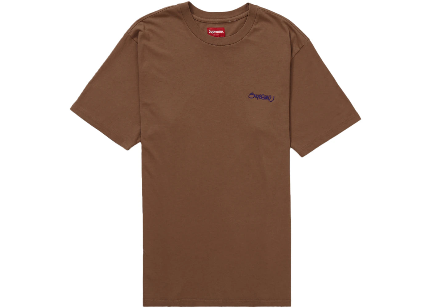 Supreme Washed Handstyle S/S Top Brown