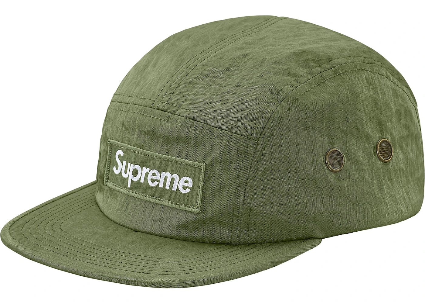 Supreme Washed Nylon Camp Cap Olive