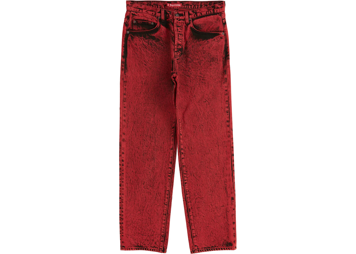 Supreme Washed Regular Jean Red