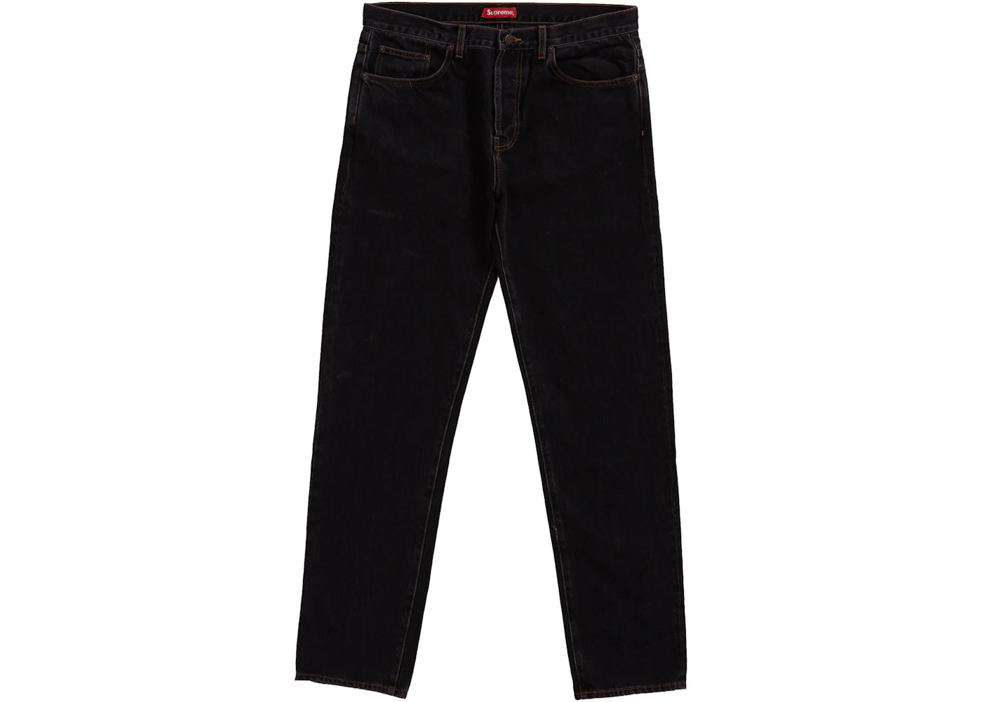 Supreme Washed Regular Jean (SS19) Washed Black