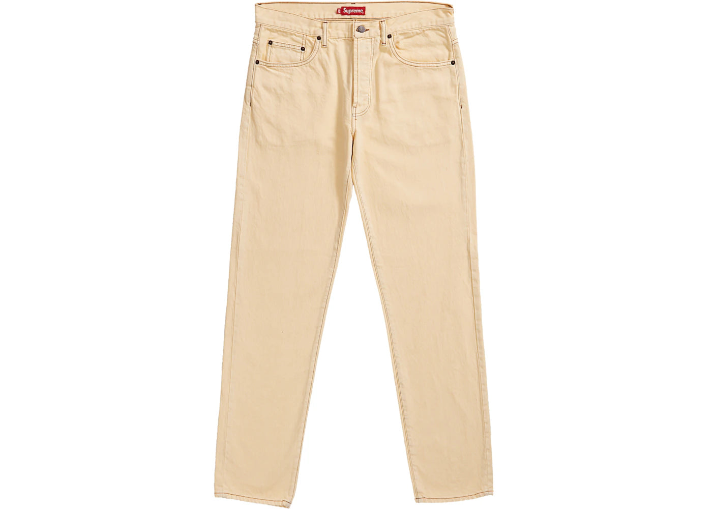 Supreme Washed Regular Jean (SS19) Washed Pale Yellow