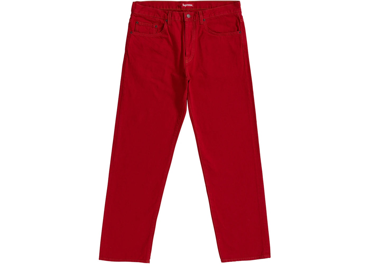 Supreme Washed Regular Jean (SS19) Washed Red