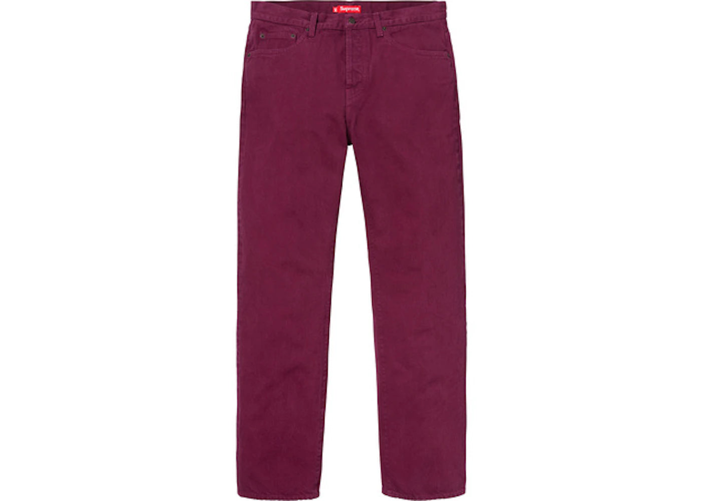 Supreme Washed Regular Jeans (FW18) Plum