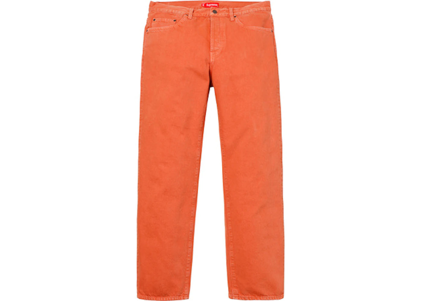 Supreme Washed Regular Jeans Orange