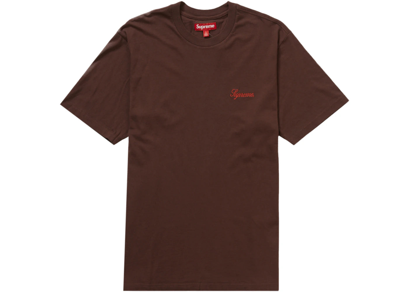 Supreme Washed Script S/S Top (FW23) Dark Brown