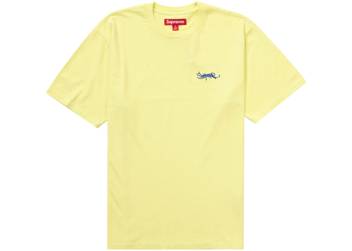 Supreme Washed Tag S/S Top Bright Yellow