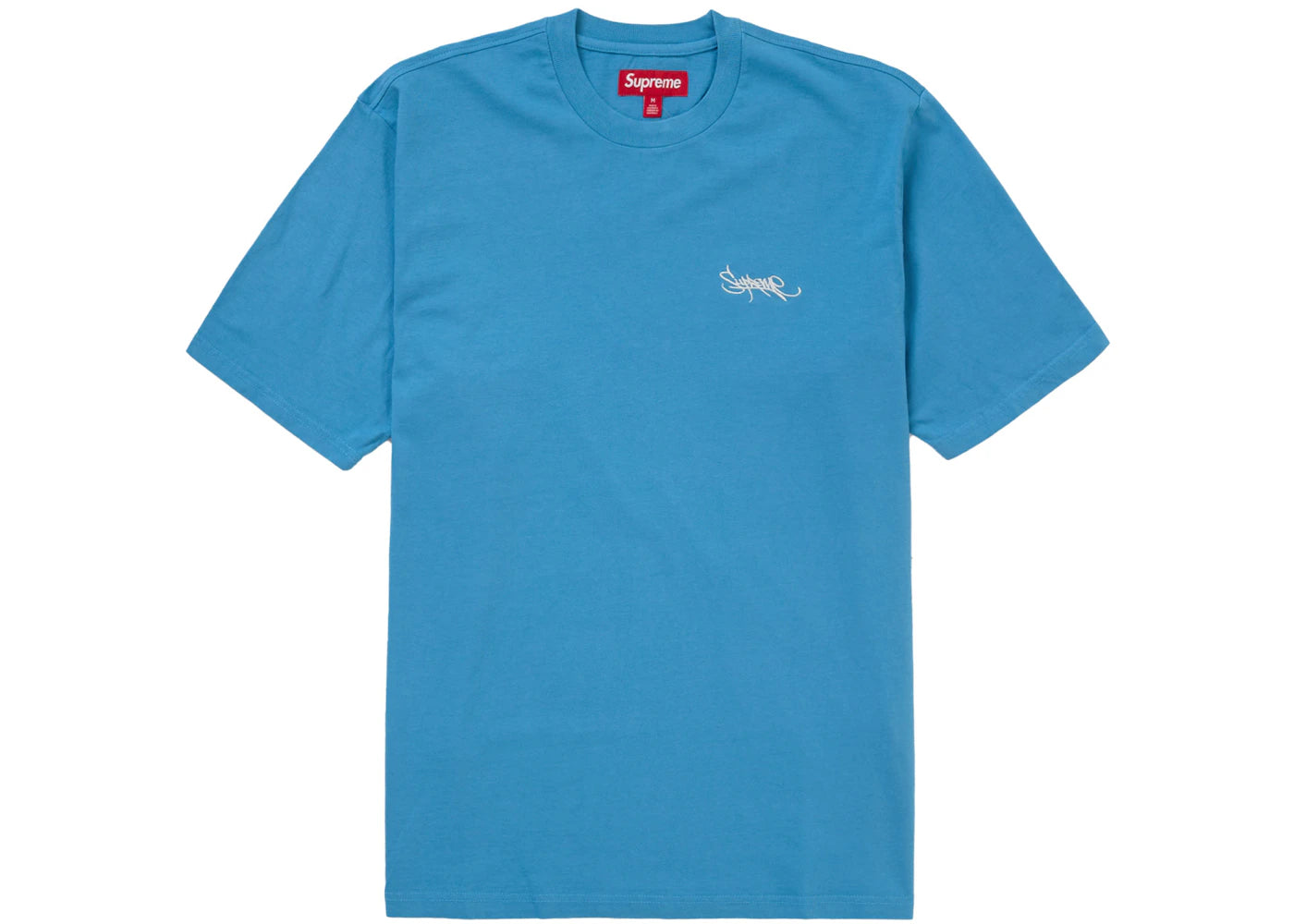 Supreme Washed Tag S/S Top Light Royal