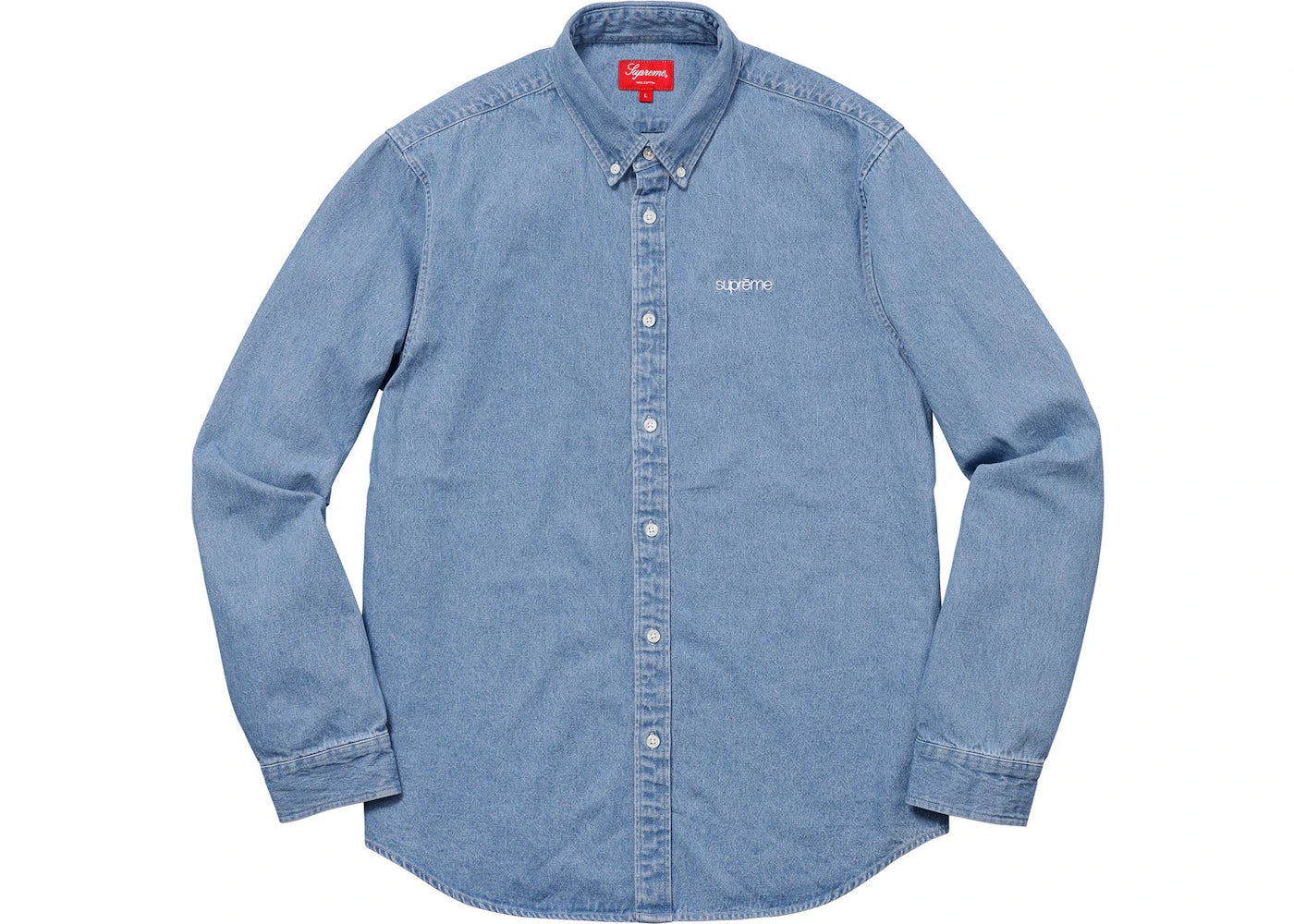 Supreme Washed Twill Shirt Denim