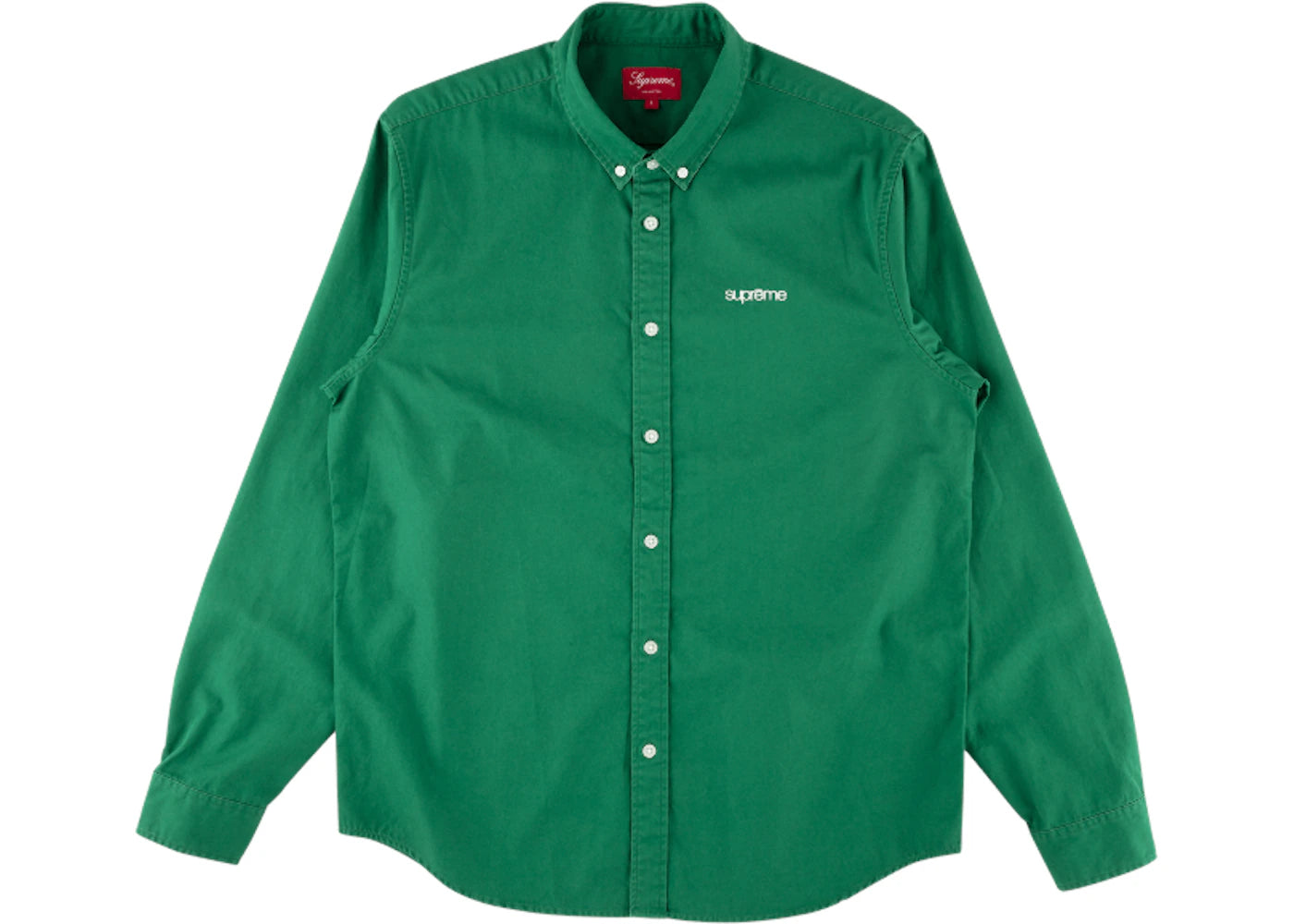 Supreme Washed Twill Shirt Green