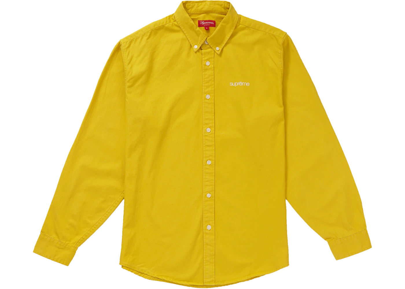 Supreme Washed Twill Shirt Light Mustard