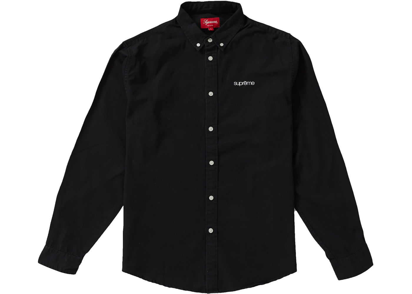 Supreme Washed Twill Shirt (SS19) Black