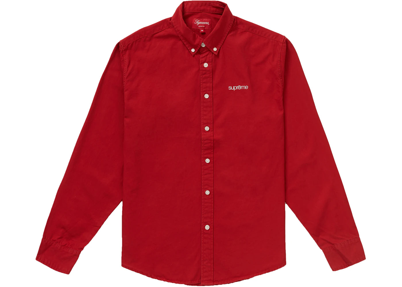 Supreme Washed Twill Shirt (SS19) Red