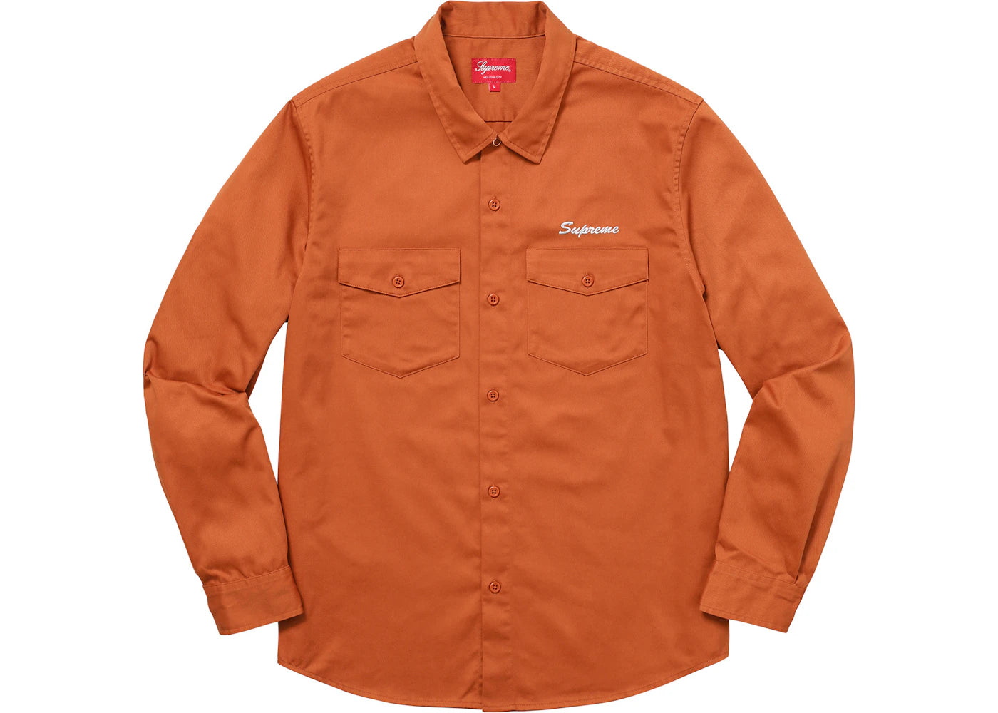 Supreme Waste Work Shirt Burnt Orange