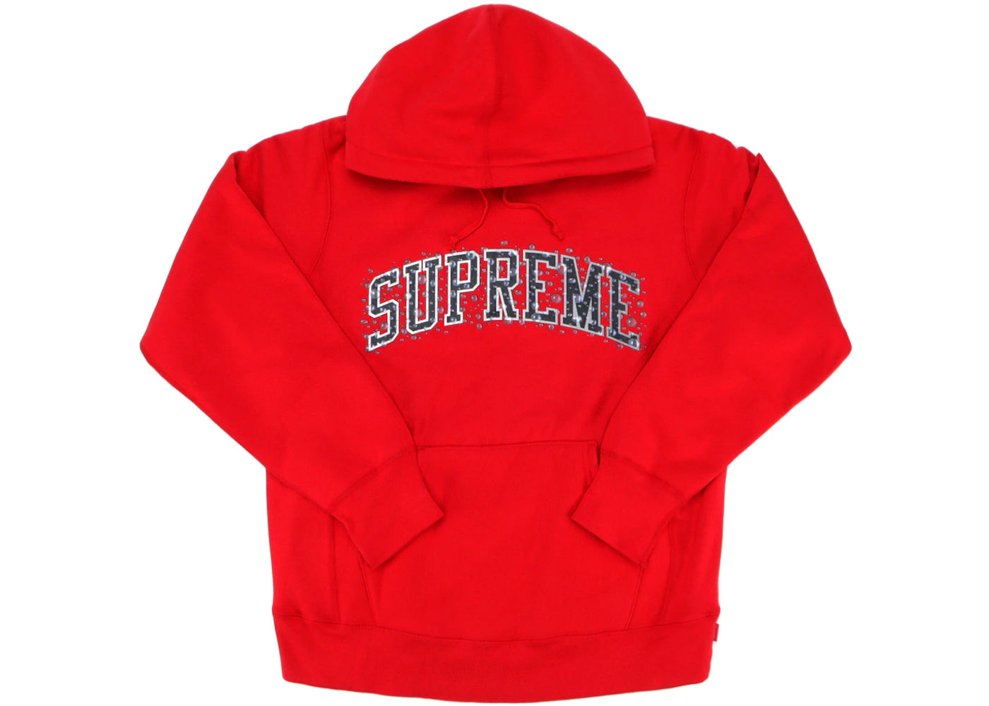 Supreme Water Arc Hooded Sweatshirt Red