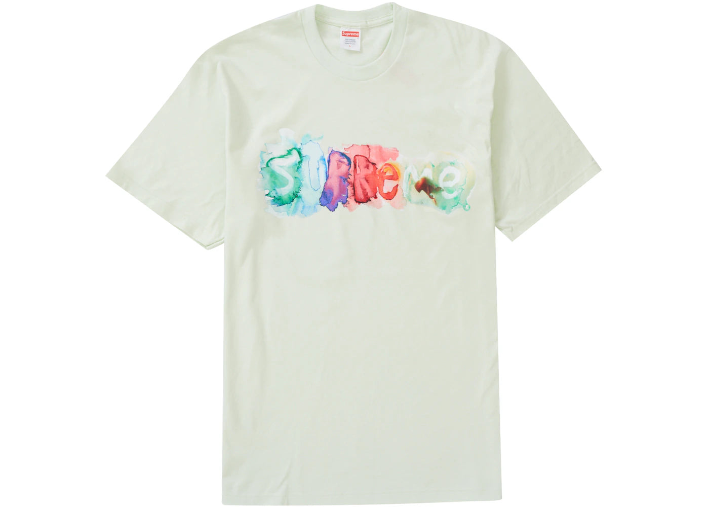 Supreme Watercolor Tee Pale Green