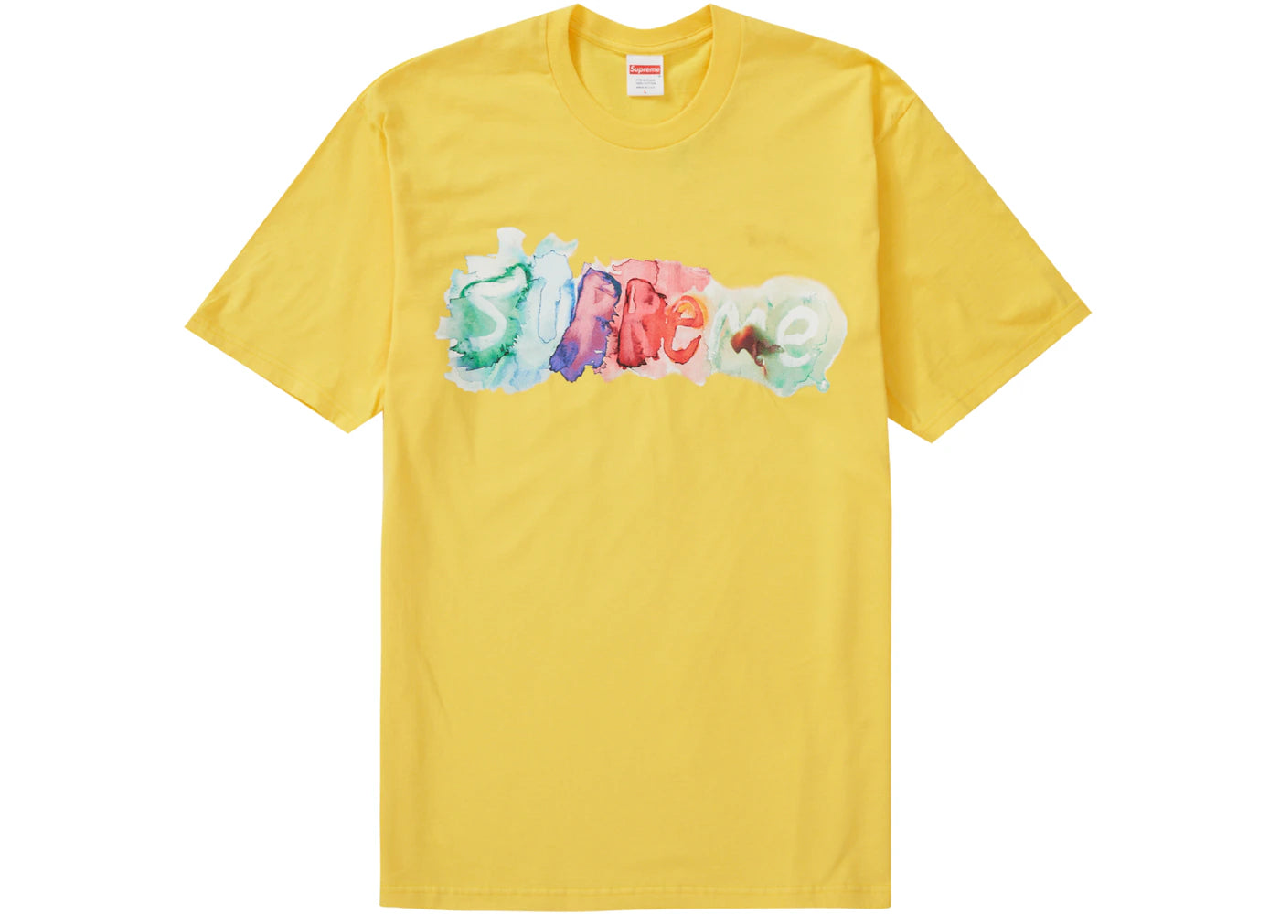 Supreme Watercolor Tee Yellow