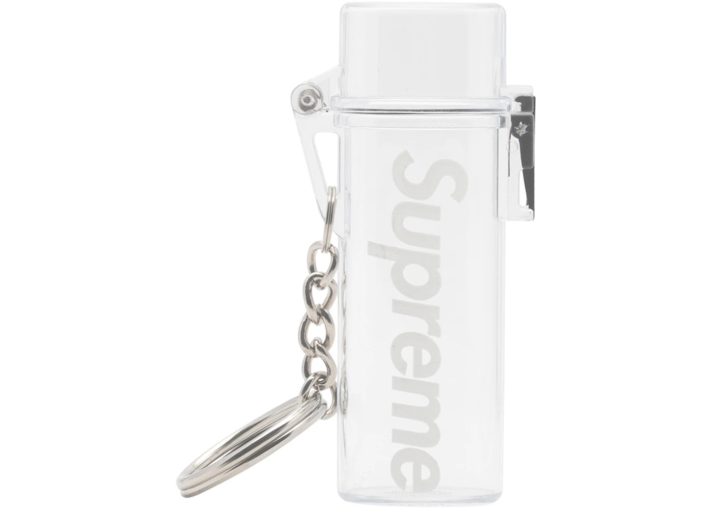 Supreme Waterproof Lighter Case Keychain Clear