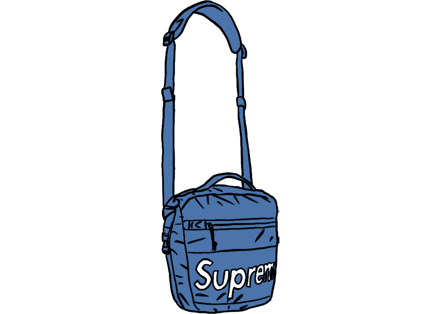 Supreme Waterproof Reflective Speckled Shoulder Bag Royal