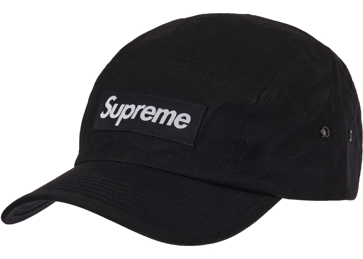 Supreme Waxed Cotton Camp Cap (FW23) Black