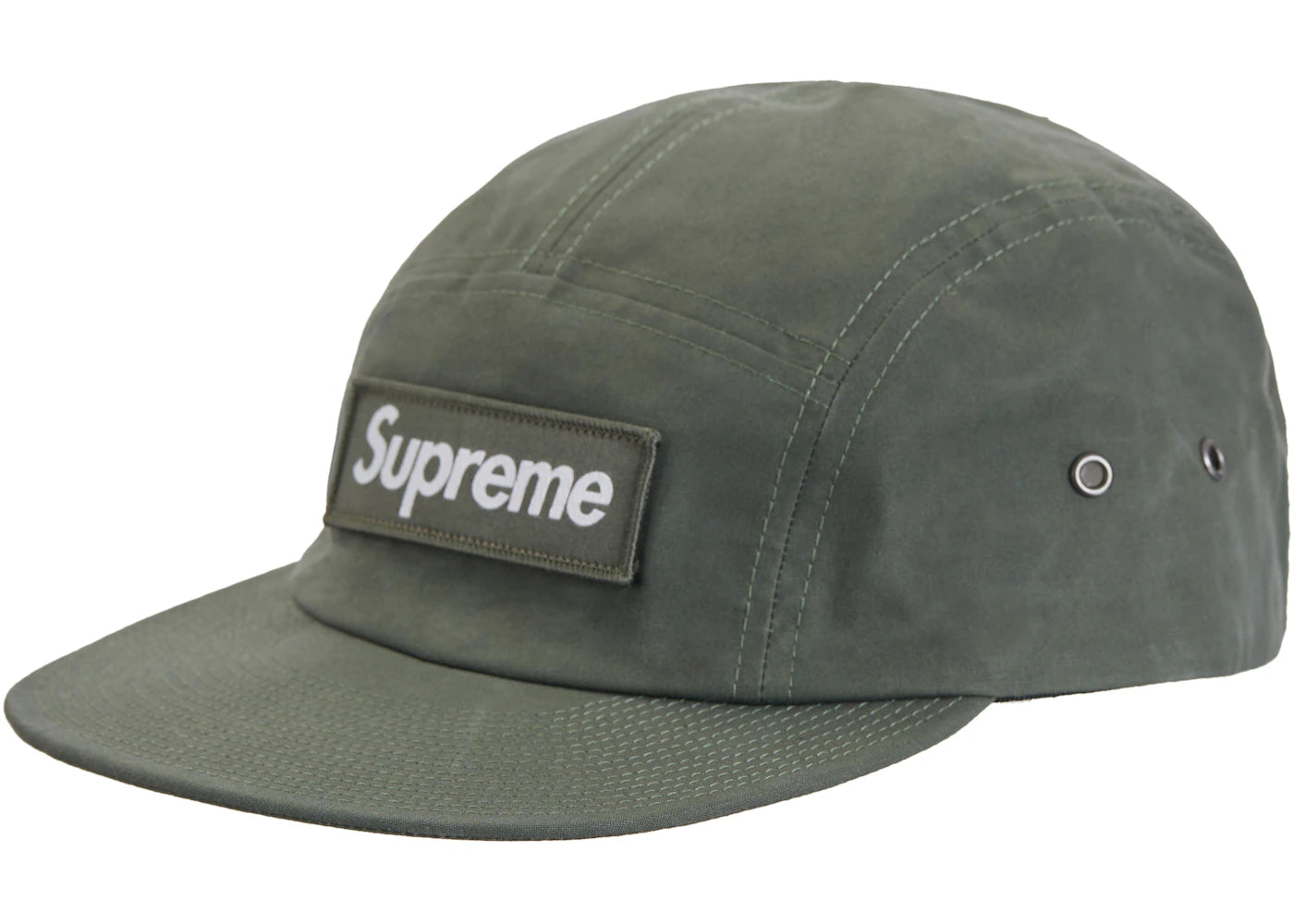Supreme Waxed Cotton Camp Cap (FW23) Olive