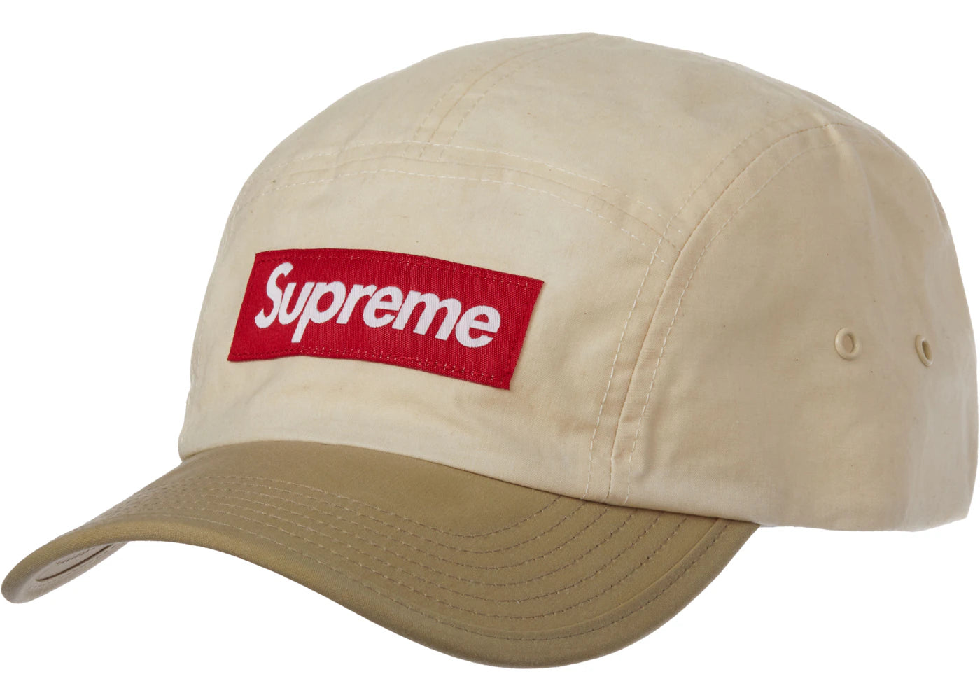 Supreme Waxed Cotton Camp Cap Natural