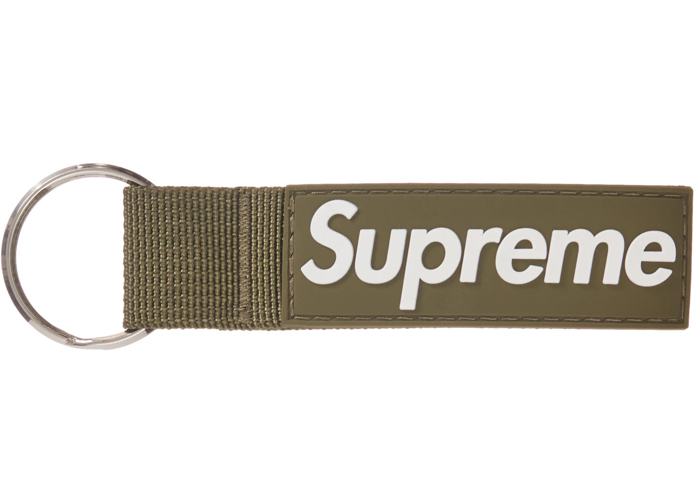 Supreme Webbing Keychain Light Olive