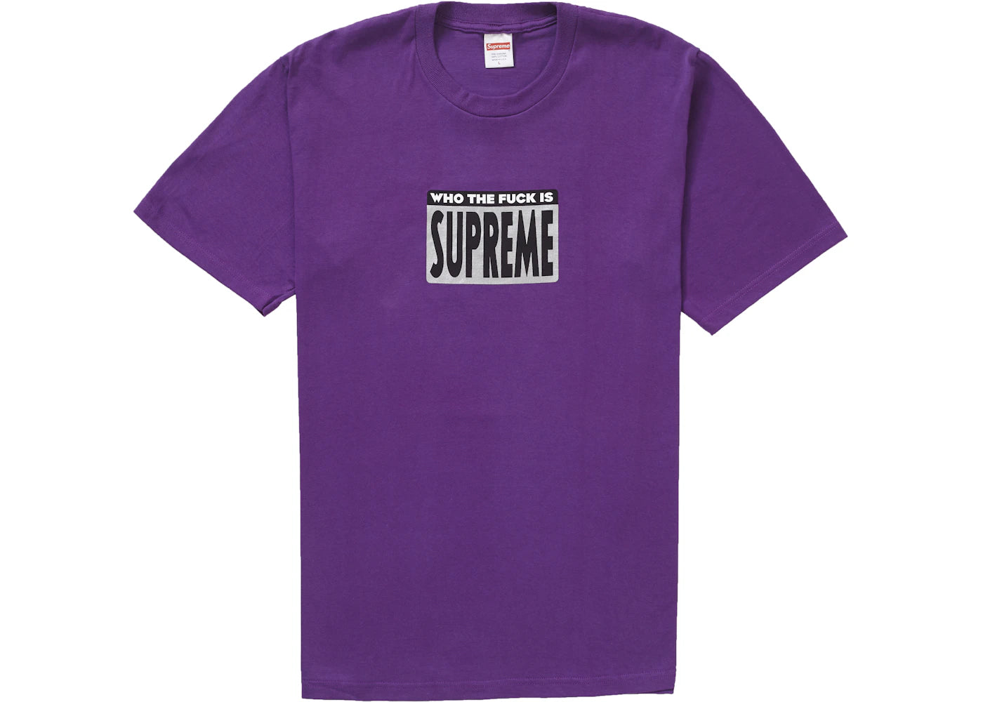 Supreme Who The Fuck Tee Purple