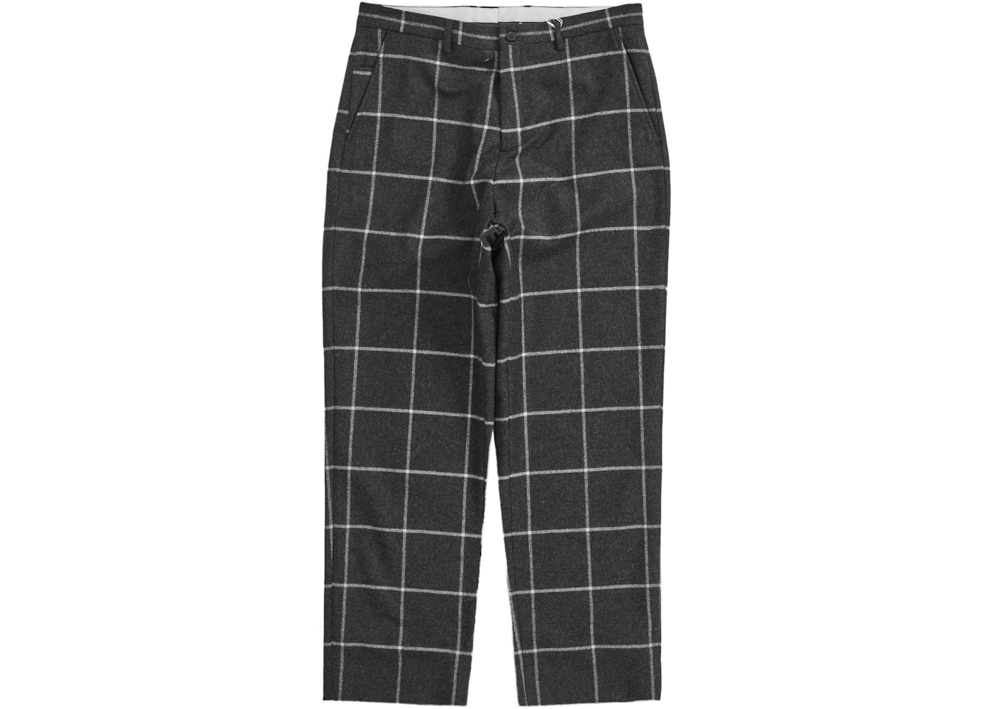 Supreme Windowpane Wool Trouser Black Window