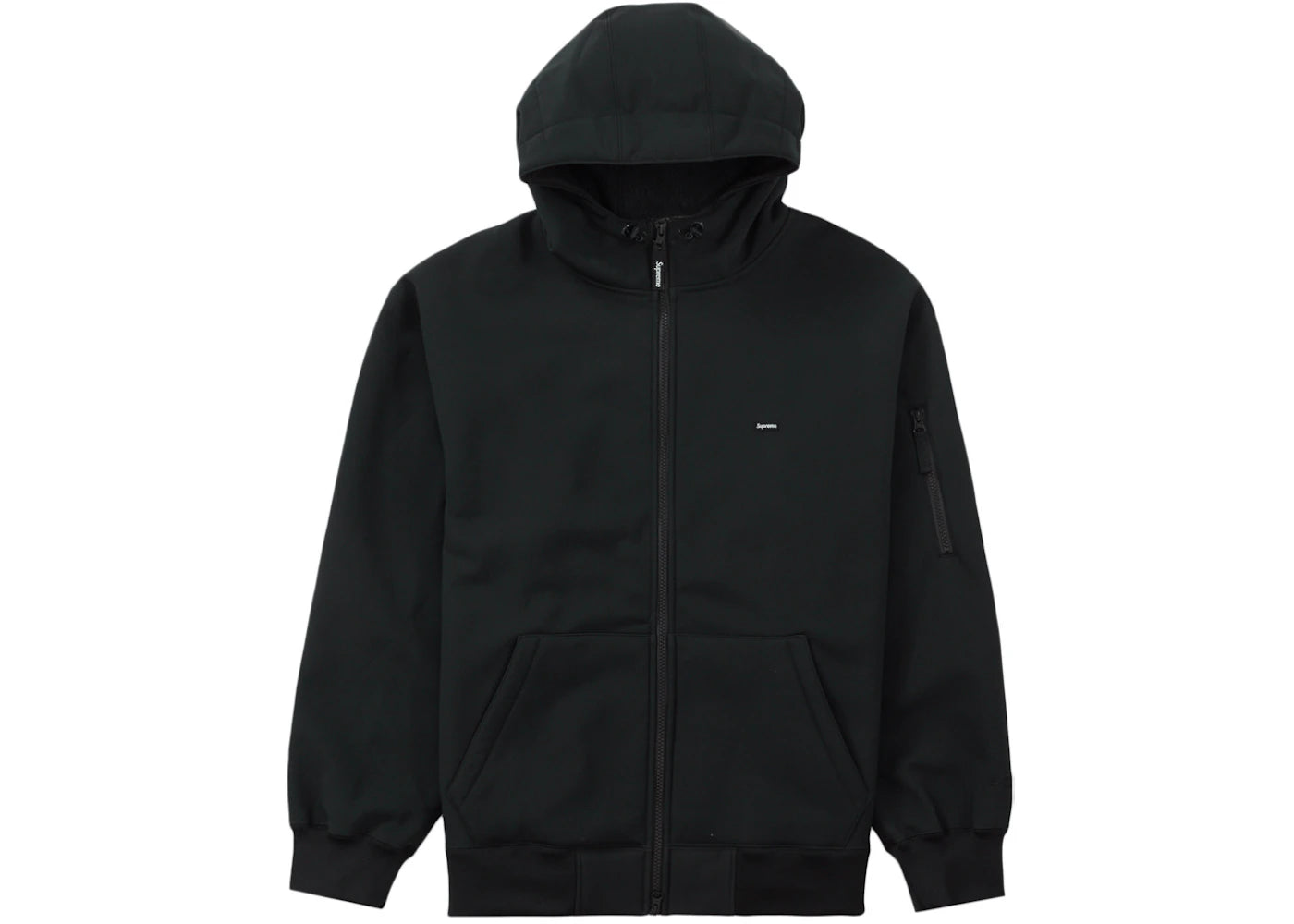 Supreme WINDSTOPPER Zip Up Hooded Sweatshirt (FW23) Black