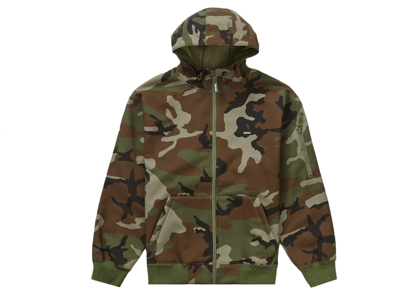 Supreme WINDSTOPPER Zip Up Hooded Sweatshirt (FW23) Woodland Camo