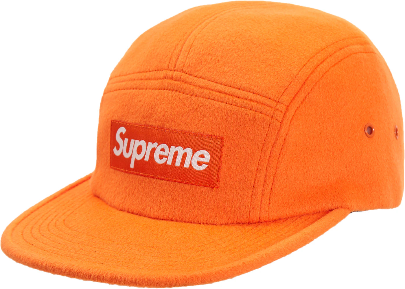 Supreme Wool Camp Cap (FW18) Neon Orange