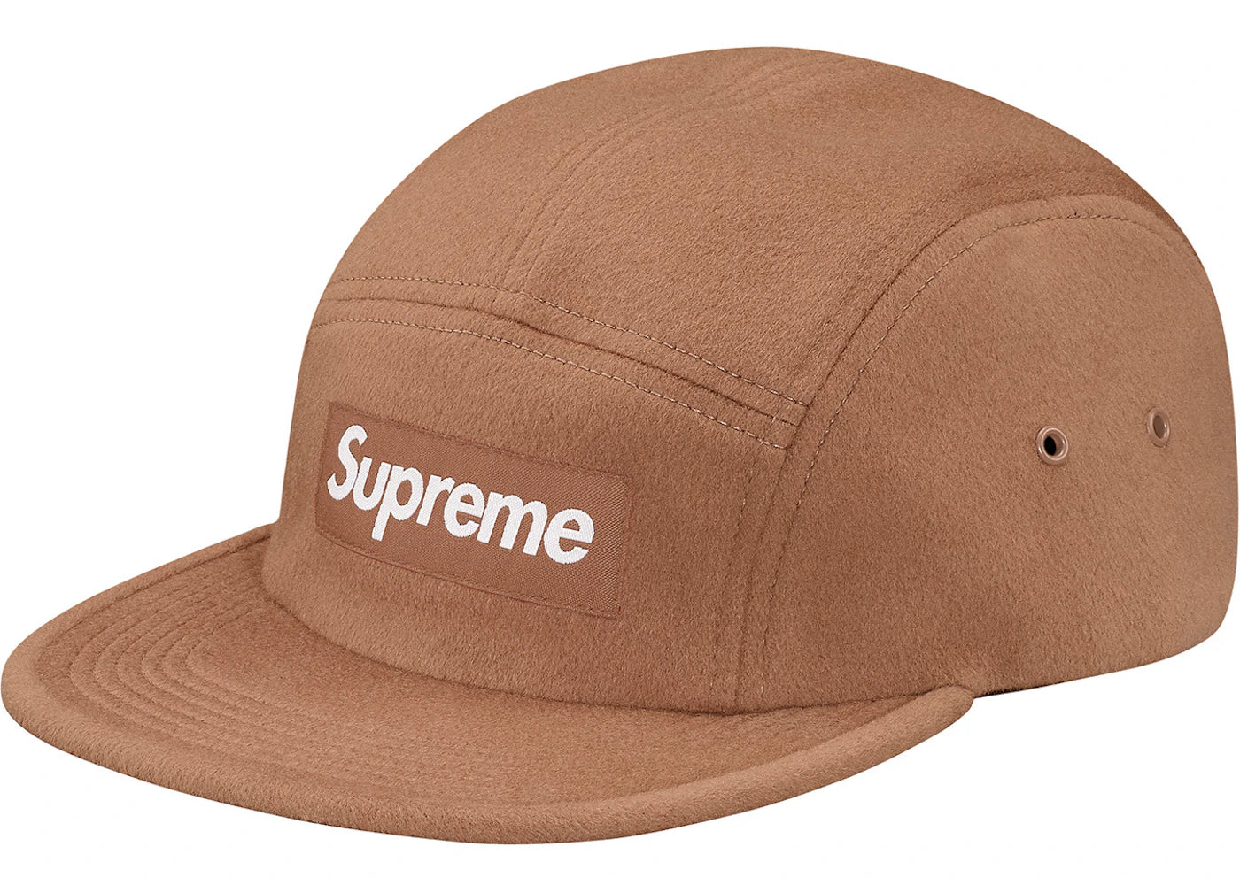 Supreme Wool Camp Cap Light Brown