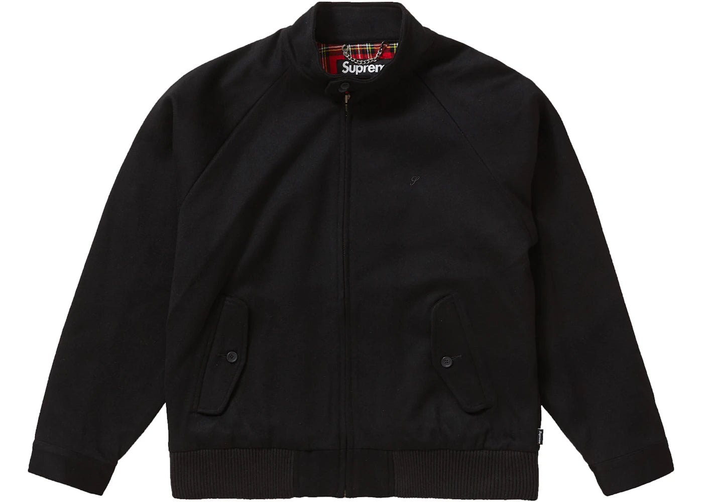 Supreme Wool Harrington Jacket Black