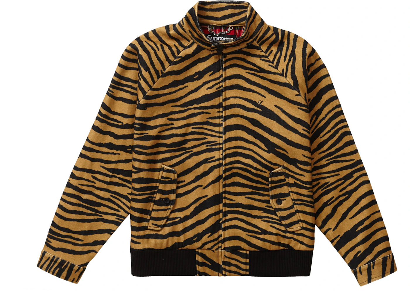 Supreme Wool Harrington Jacket Tiger Stripe