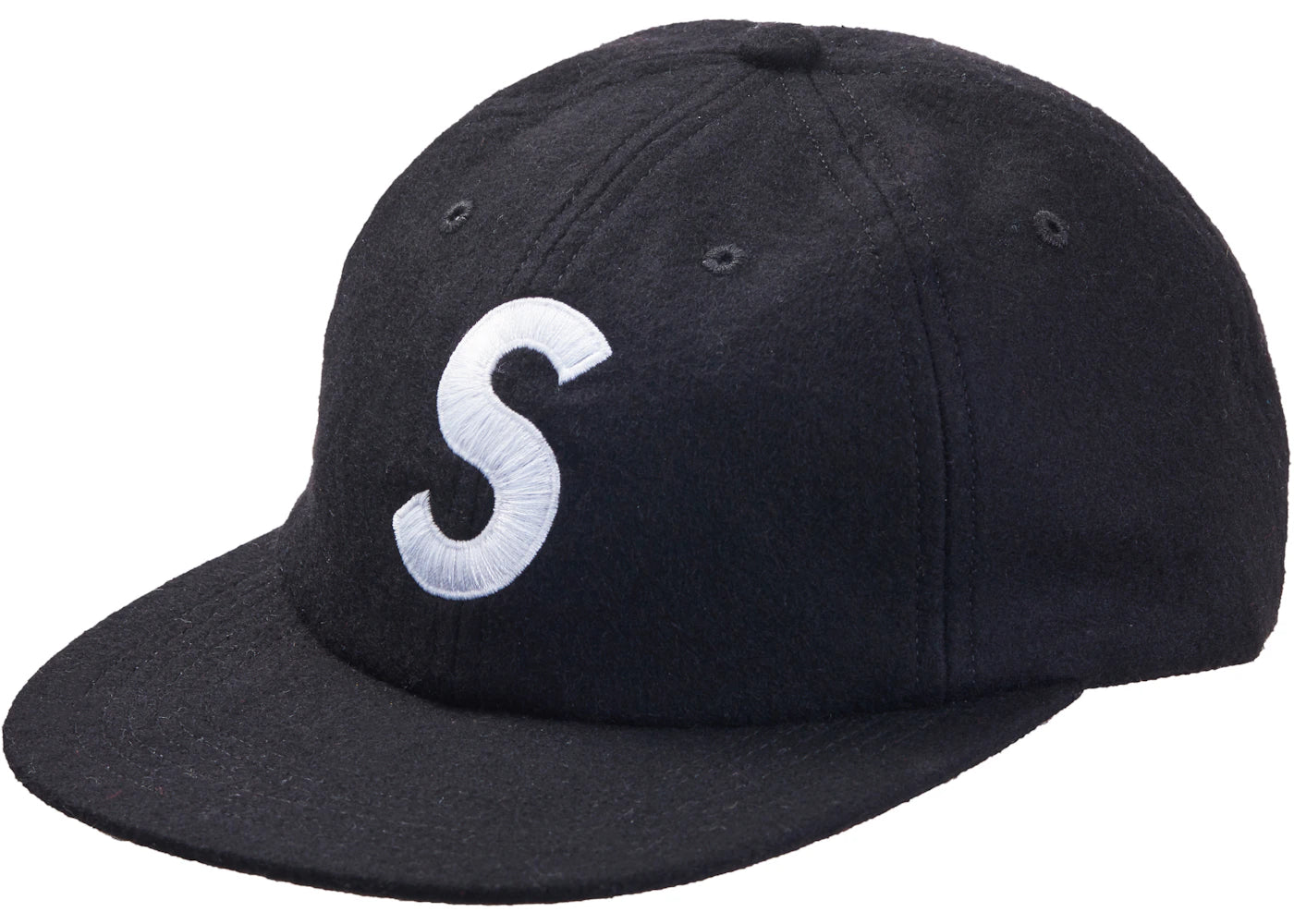 Supreme Wool S Logo 6-Panel FW19 Black