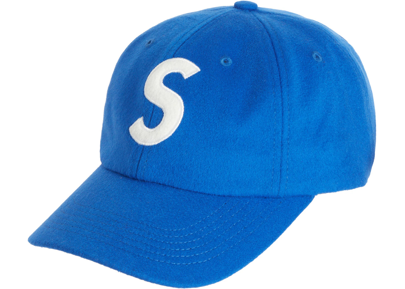 Supreme Wool S Logo 6 Panel (FW21) Blue