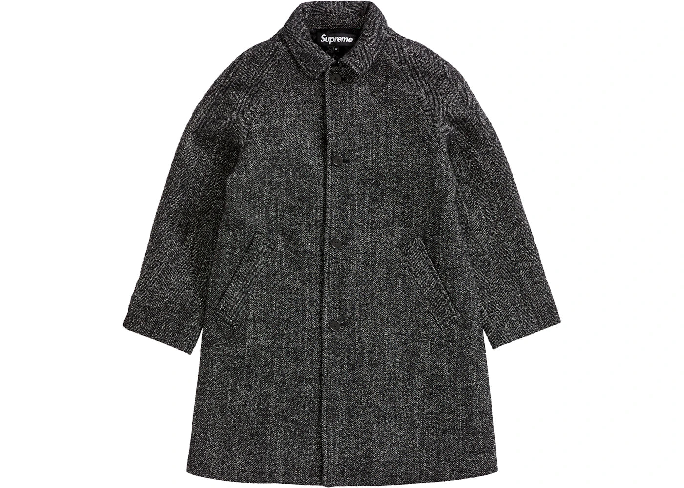 Supreme Wool Trench Coat Herringbone