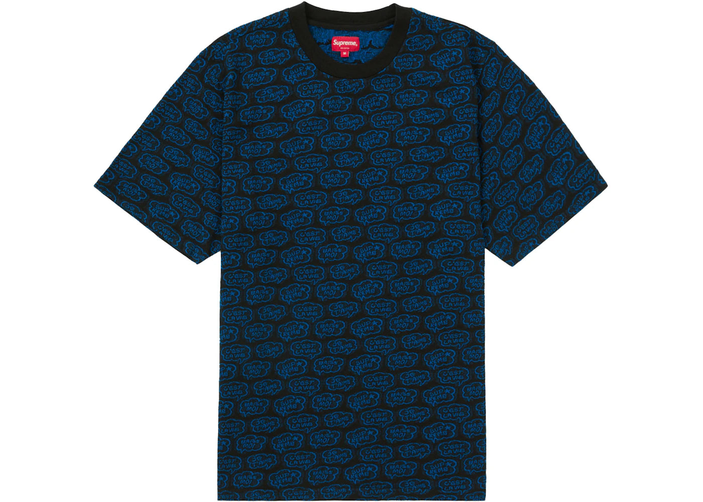 Supreme Word Bubble Jacquard S/S Top Black