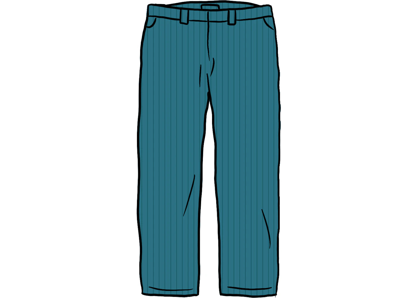 Supreme Work Pant (SS21) Teal Stripe