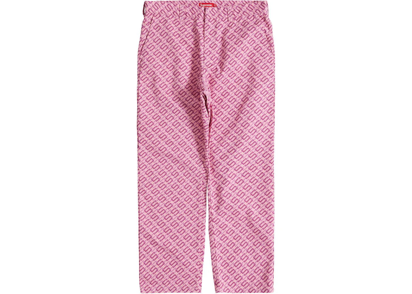 Supreme Work Pant Pant (SS22) Pink Monogram