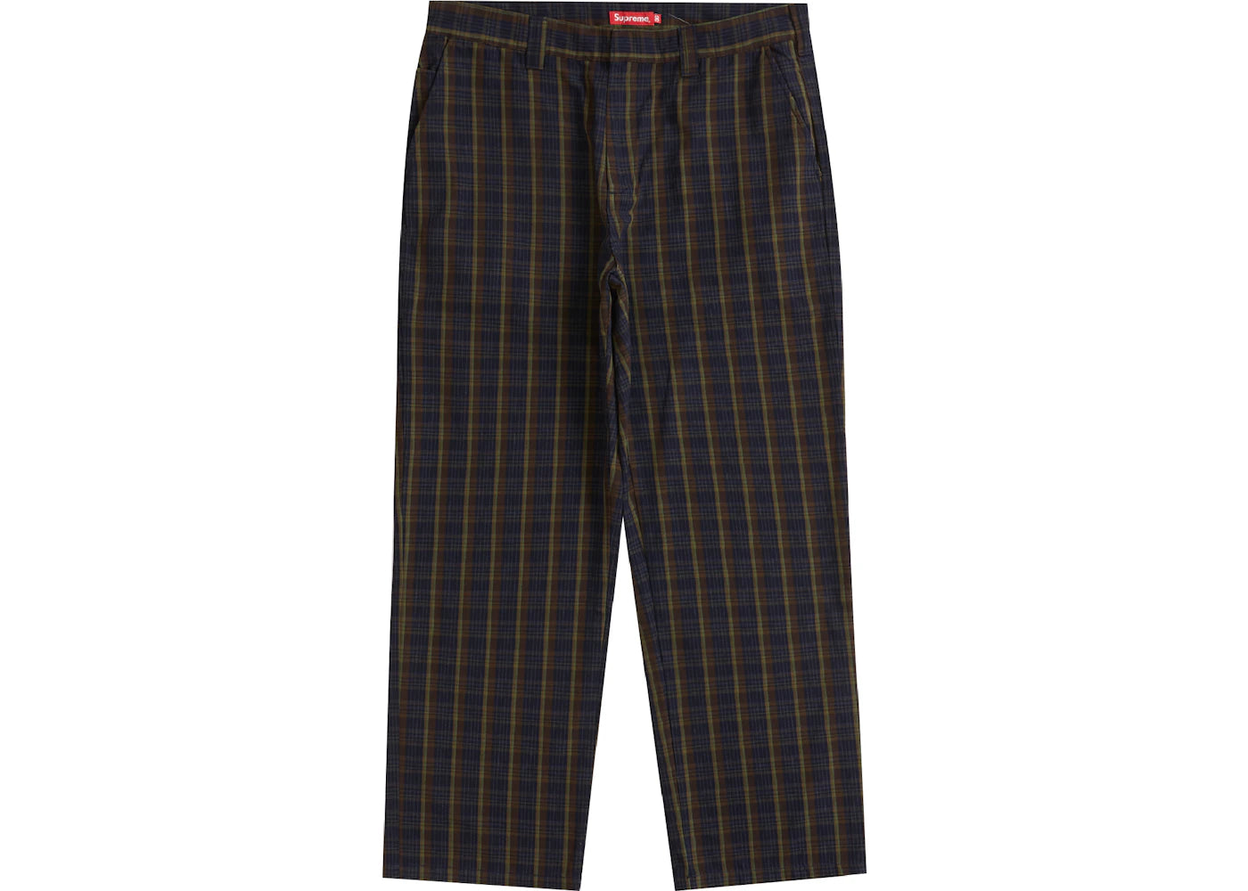 Supreme Work Pant (SS23) Navy Plaid