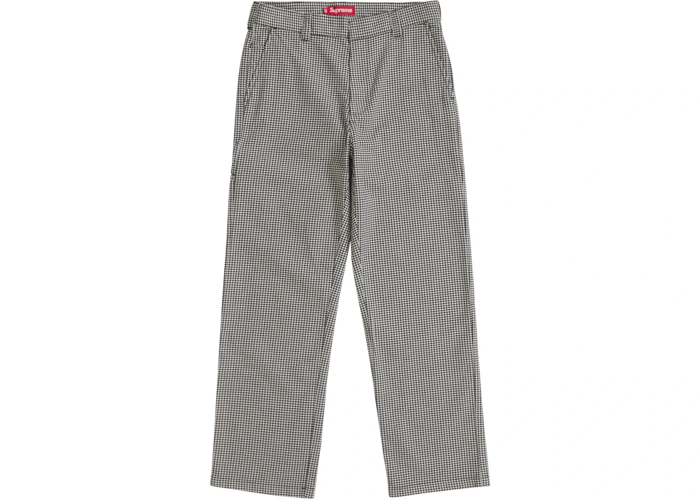 Supreme Work Pant (SS25) White Houndstooth