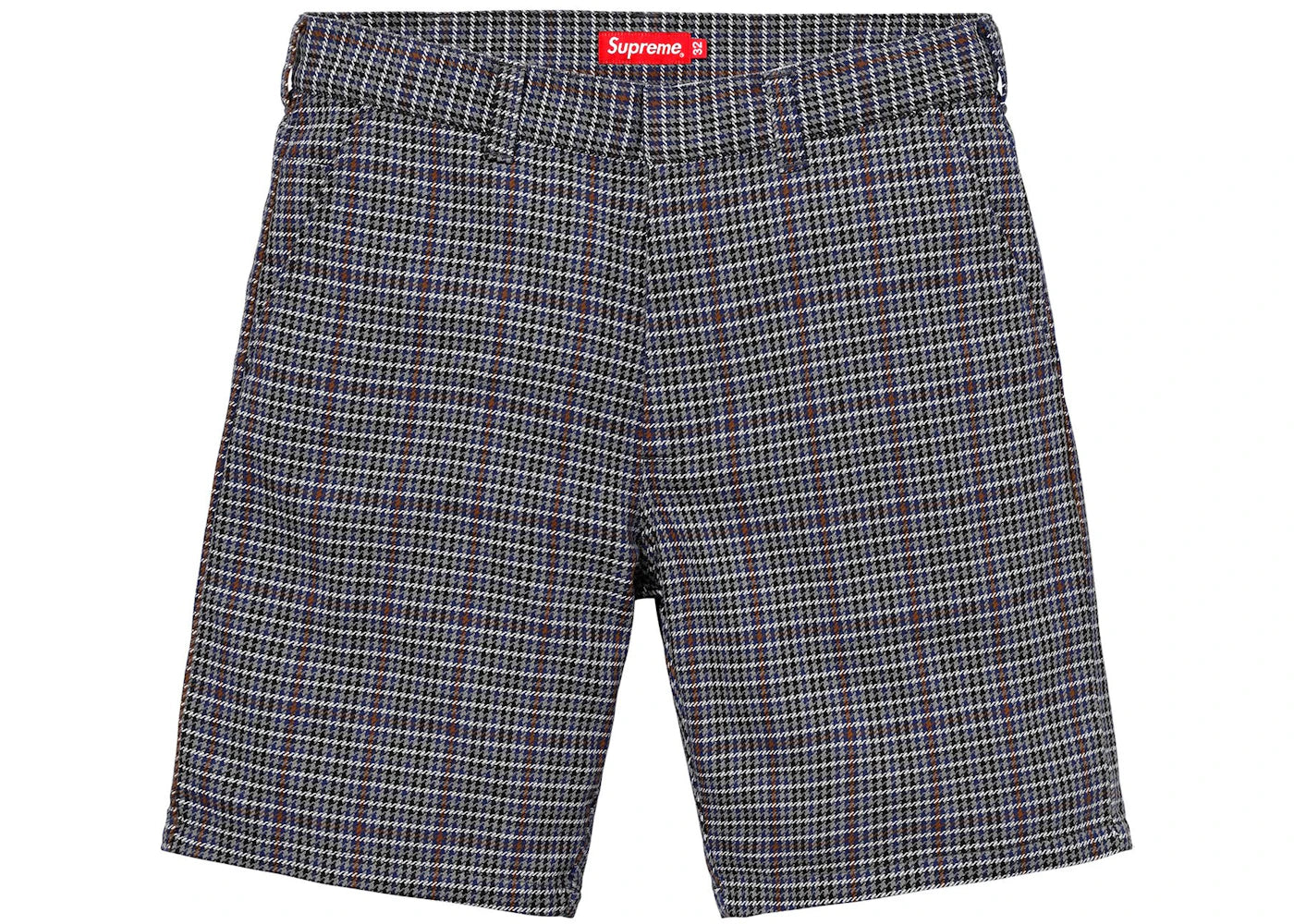 Supreme Work Short Grey Plaid